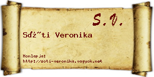 Sóti Veronika névjegykártya